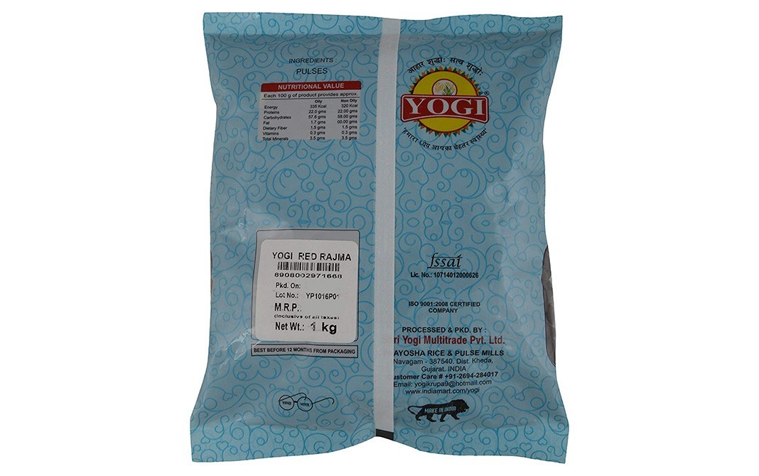 Yogi Red Rajma    Pack  1 kilogram